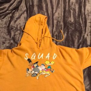 Crop top sweat shirt